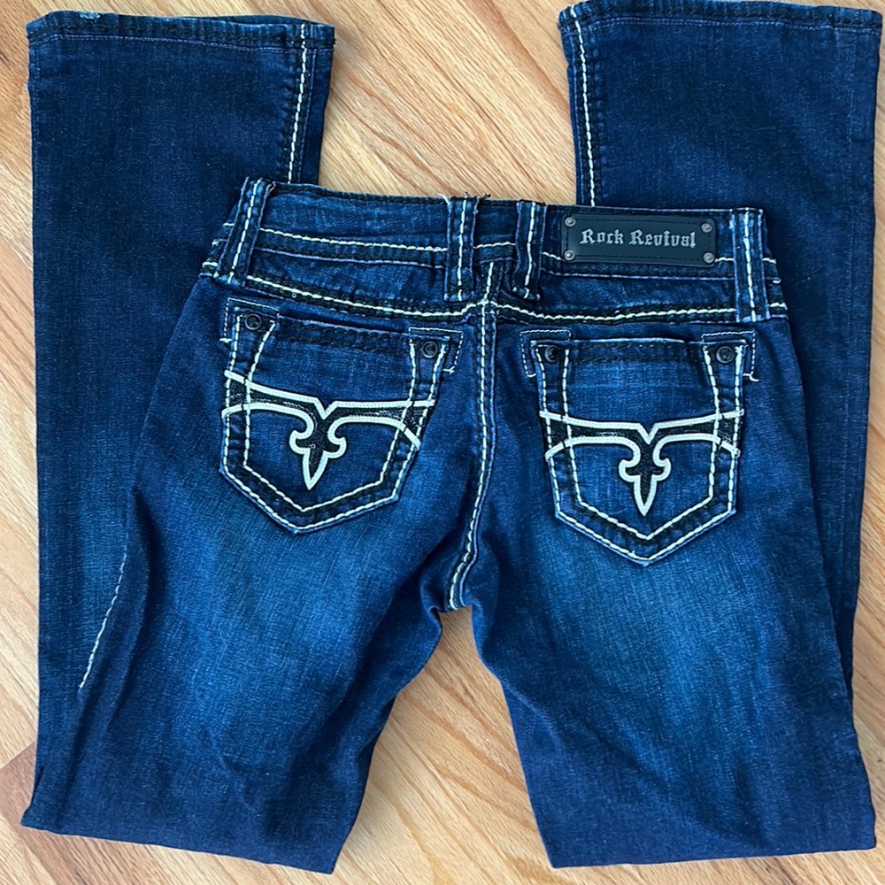 - ROCK RIVIVAL EUGENIA BOOT JEANS